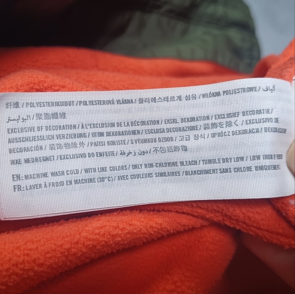 Hollister Girls Youth Large Green Hooded Winter Jacket Fleece Lined Zip Up Coat - Picture 10 of 13